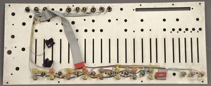 Buchla-Original 208 front panel & parts